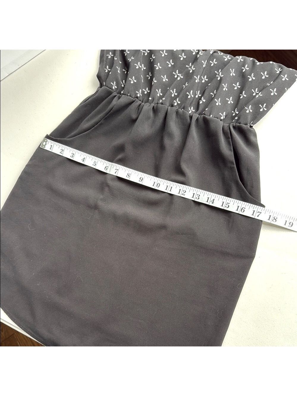 Cokluch Black and White Midi Summer Dress with Pockets - Picture 12 of 15